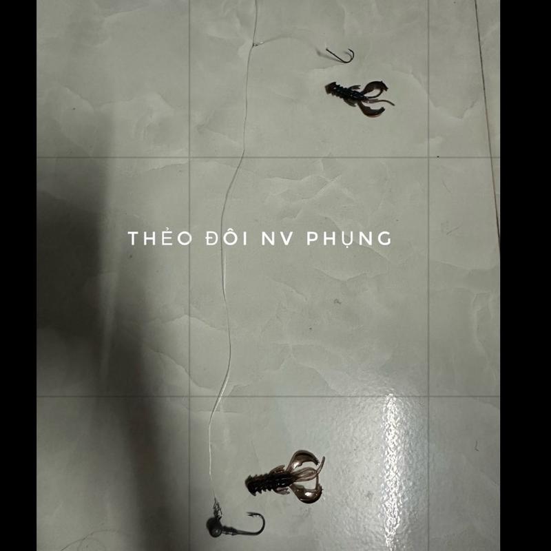 thẻo chì chạy với tôm siêu  nổi lụm cá nhát,cá bể chuyên câu lure( lưỡi siêu bén )và thẻo đôi 2 tầng 5