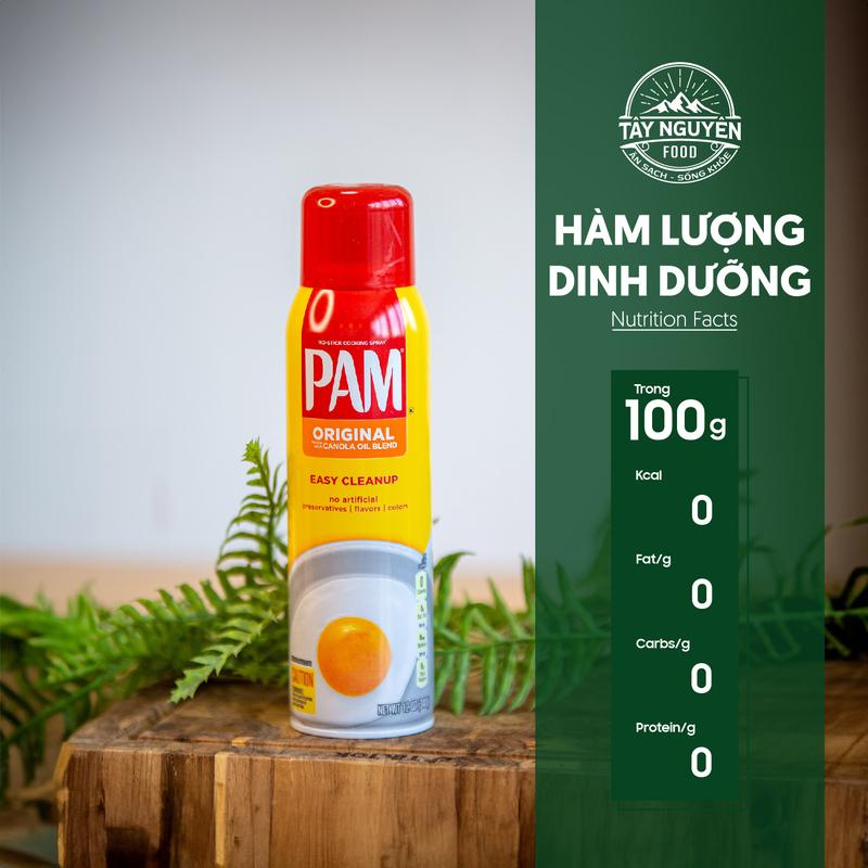 Dầu xịt Pam 0 calo 12 OZ Tây Nguyên Food - Việt Nam 340g