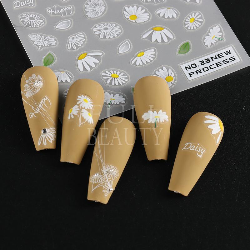 Product Introduction of Miếng Dán Móng Tay, Hoa Oải Hương Và Hoa Màu Tím, Thanh Trượt Bướm, Thiết Kế Hoa Cúc, Hình Học Và Hoa Tulip, Decal Can Chữ Cái, Để Đồ Trang Trí Móng Tay, GLNO 29