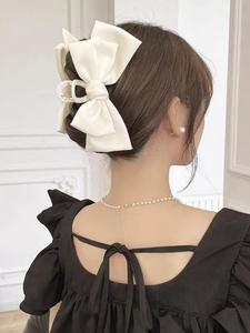 Pinza para el cabello de diseño elegante con moño, Pinza para el cabello minimalista y elegante de fácil agarre para uso diario, Accesorios para el cabello de moda y versátiles
