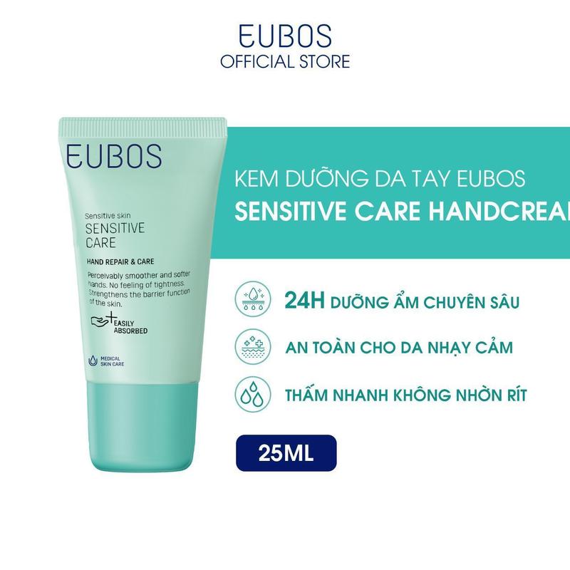 [DEAL ĐỘC QUYỀN LIVESTREAM] KEM DƯỠNG DA TAY EUBOS TUÝP 25ML MỀM MỊN DƯỠNG ẨM PHÙ HỢP VỚI DA NHẠY CẢM