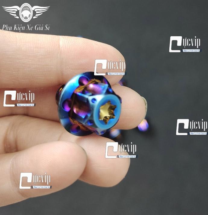 Ốc Chân Kính Salaya Inox 304 Xi Titan Ren Thuận (Xuôi), Ngược Gắn Mọi Loại Xe MS5823