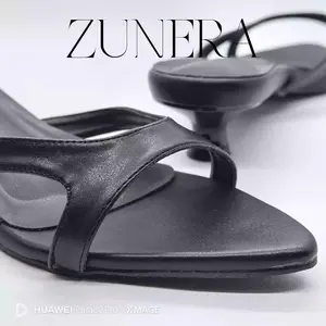ZUNERA velena heels 3cm sandal wanita kekinian  Black