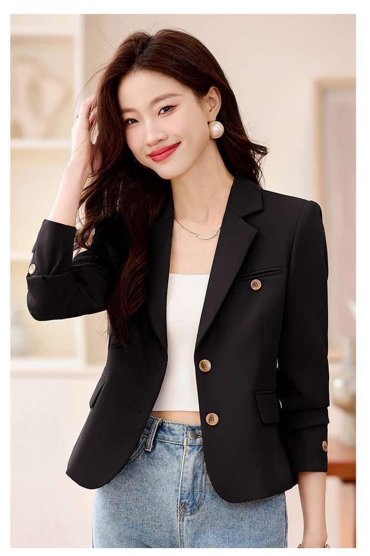 Product Introduction of Áo Khoác Vest Ngắn, Cao Cấp, Thích Hợp Cho Mùa Xuân Và Mùa Thu, Hàng Mới Về Năm 2025, Phong Cách Thường Ngày Nhỏ Thanh Lịch, Bộ Đồ Công Sở, Dành Cho Nữ, Áo Trên Top Women 27
