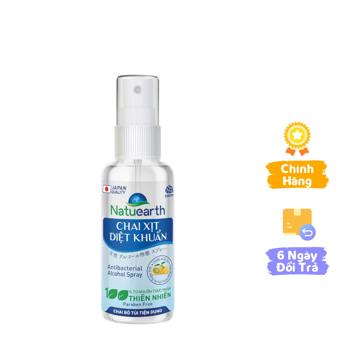 Xịt diệt khuẩn Natuearth 60ml