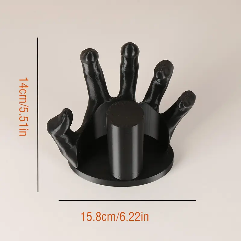 3D Printing Hand Shaped Design Decorative Ornament Supplies, 1 Count Toilet Paper Holder, Desktop Placement, Bedroom, Office Ornament Creativity 1