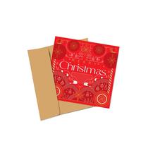 Gambar Capricorn Design Kartu Ucapan Natal / Christmas Card Motif Red Geomatrics - CLCX 023 - 1 PCS dari Capricorn Design Kota Tangerang Selatan 2 Tokopedia