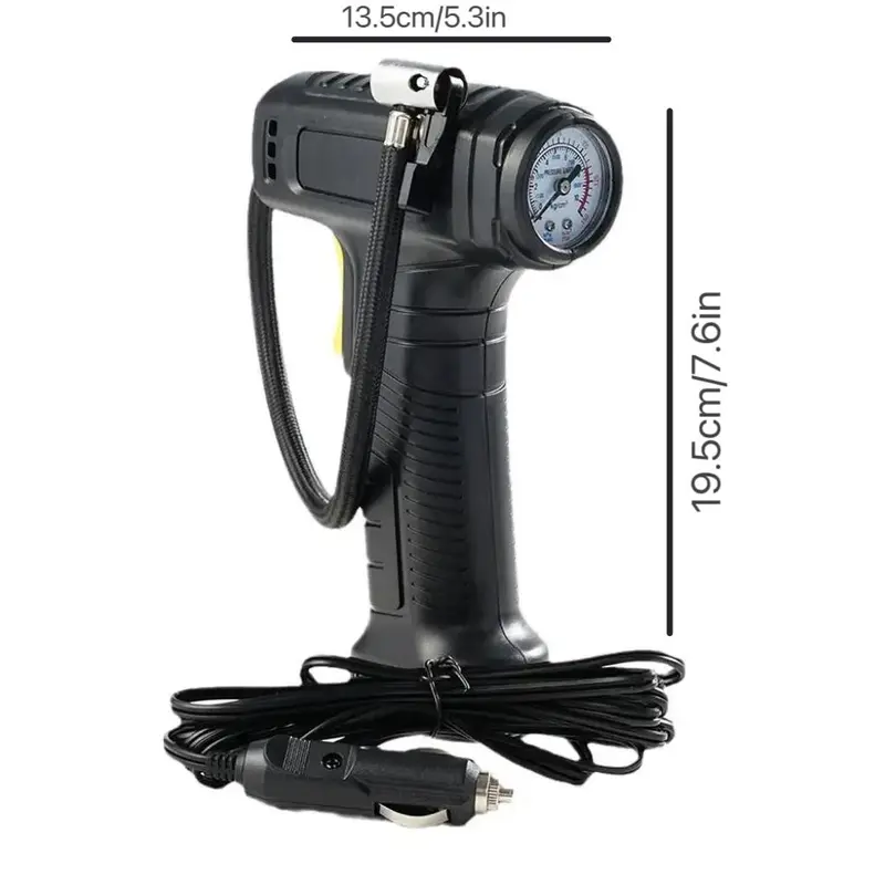 Portable Car Air Compressor, 12V Car Air Pump with LED Light, Car Tire Inflator, Electric Pump for Car, Motorcycle, Bicycle, Ball 1
