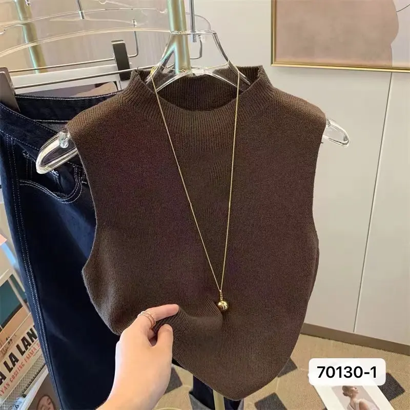 COD- Tanktop Knit - Tang top Wanita Rajut (T232) - Atasan Wanita Tanpa Lengan- Inner Dalaman Wanita 3