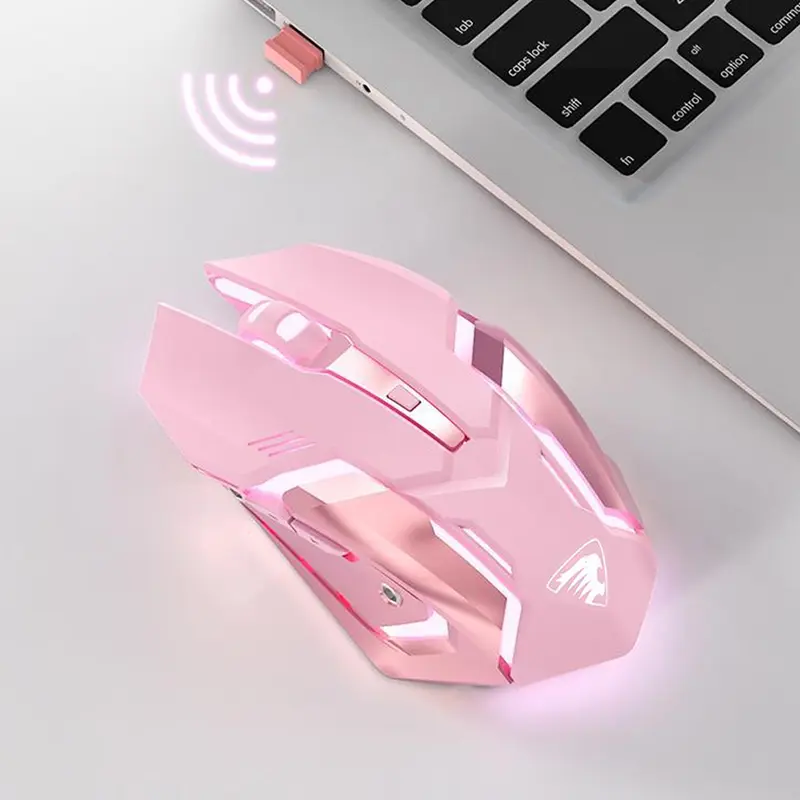 E-Sports Gaming Wireless Mouse Silent Rechargeable 2.4G Connectable ...