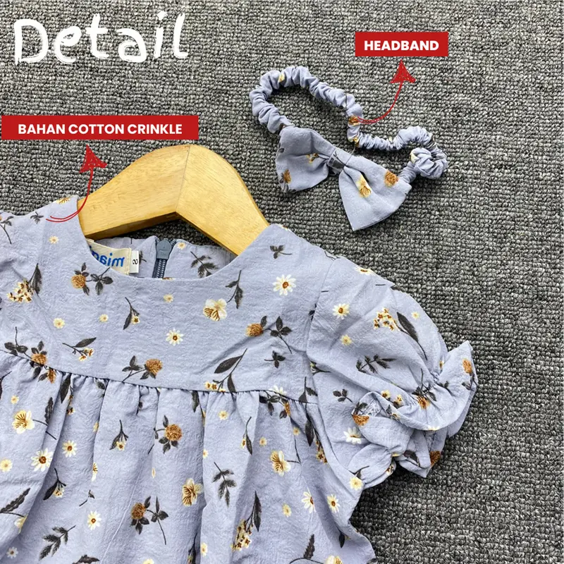 3-18 BLN SETELAN BAYI ALICE  BAJU BAYI PEREMPUAN INCLUDE HEADBAND by MIAGI (SNI) 2