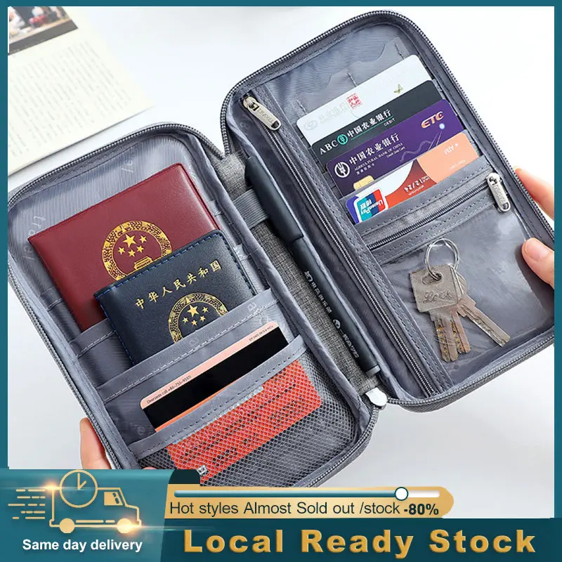 Travel Passport Holder Card Bag Wallet Travel Organizer Waterproof Handbag ID Card Holder Travel Bag