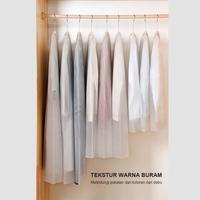 Gambar Joybos Bundle 5pcs Jas Cover Baju Gantungan Anti Air Anti Debu Pelindung Pakaian CB002 - 5pcs-NON ZIP 60*80 dari Joybosid Kota Bekasi 3 Tokopedia