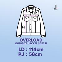 Gambar JINISO Big Size Jaket Jeans Oversize Safari Baby Blue - ALL SIZE dari JINISO JEANS Kota Administrasi Jakarta Utara 3 Tokopedia