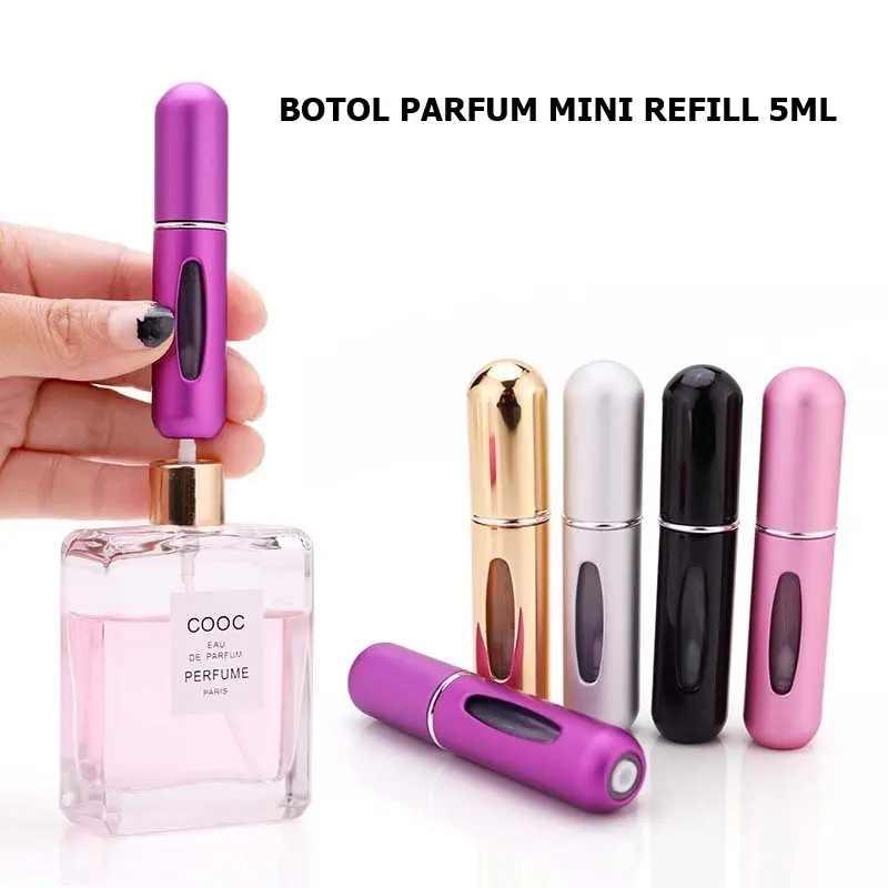 Botol parfum mini travel 5ml botol isi ulang parfum mini botol parfum aluminium botol parfum isi ulang 5 ml mini