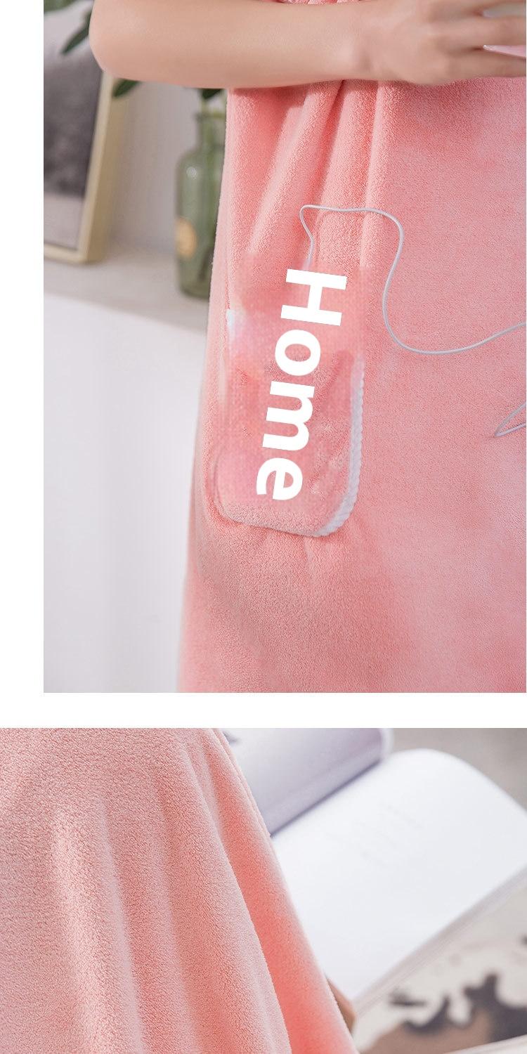 Product Introduction of Coral Fleece Bath Skirt Wholesale Ratio Pure Cotton Absorbent Thickening Bathrobe Adult Female Bathrobe Household Shower Bath Towel Class A 16