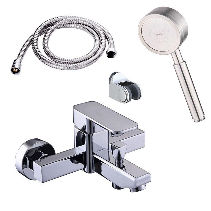  Bộ sen tắm nóng lạnh củ vuông kết hợp bát sen tăng áp inox 304 SNL902-VHS06 