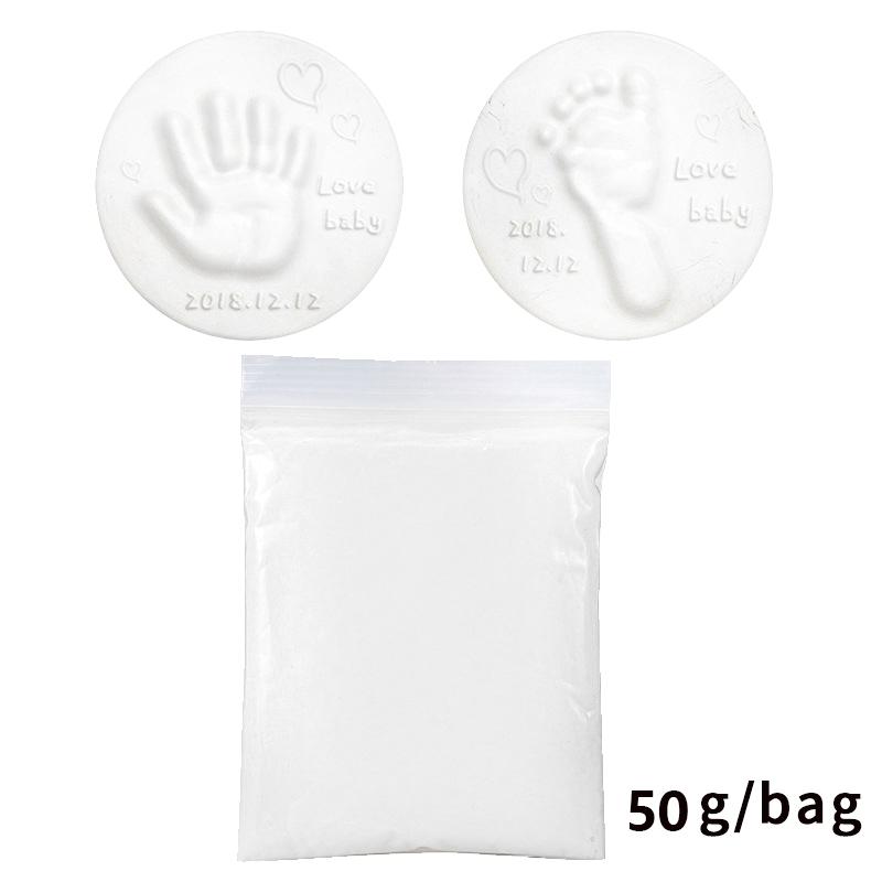 Product Introduction of Bùn Dấu Tay Và Dấu Chân, 50g mỗi túi, Vật Liệu Mềm, Lông Mịn, Thích Hợp Để Tự Làm Cho Em Bé, Chạm Tay Và Dấu Chân, Cho Trẻ Sơ Sinh, 36