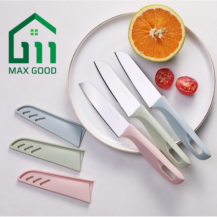 Dao gọt hoa quả vỏ trái cây bào rau củ quả,mini cute dễ thương chất liệu thép không gỉ có bao an toàn.