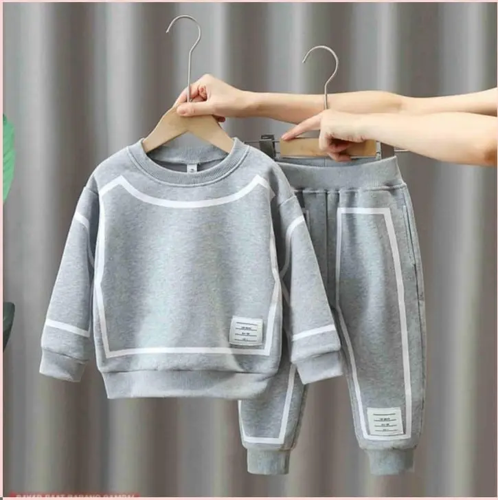 Setelan sweater hologram | Setelan baju anak laki laki dan perempuan 6bln-5thn 1
