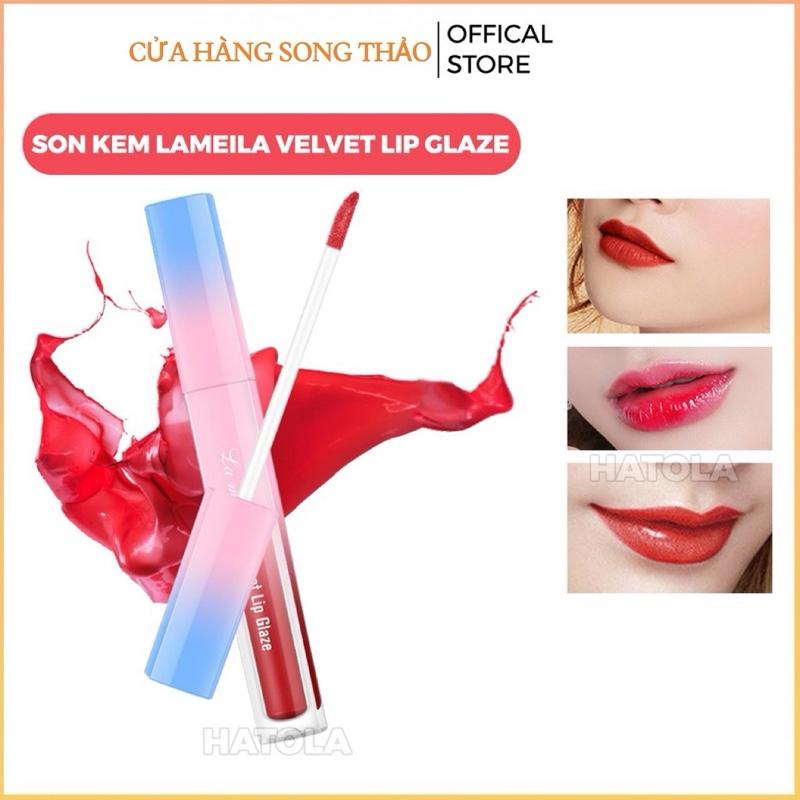 [MUA 1 TẶNG 1] Son Môi Valvet Lip Glaze, Son Kem Tint Lì Lameila Cosmetic Women Trang Điểm Nữ Mỹ Phẩm
