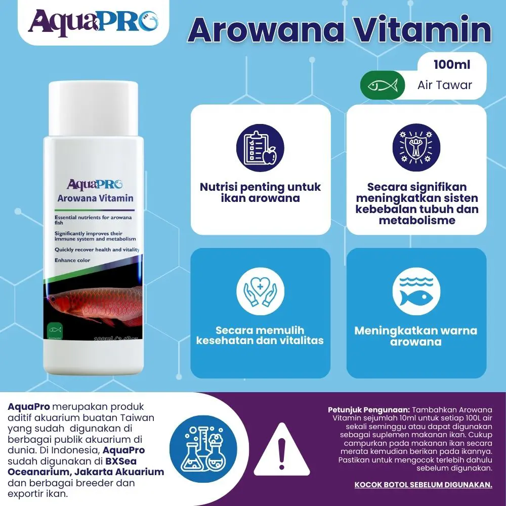 AquaPro Arowana Vitamin 100ml/3.4floz