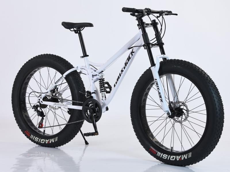 XE ĐẠP BÁNH BÉO LAUXJACK F07 BÁNH 26 INCH 21 TỐC ĐỘ - PHIÊN BẢN KHUNG LÒ XO CAO CẤP