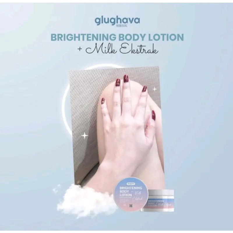 New Upgrade size 150gr Glughava brightening body lotion+milk ekstrak 1