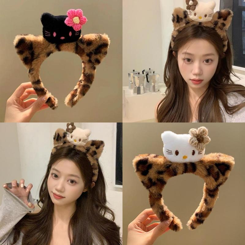 Ikat Rambut Mewah, Rekaan Kucing Leopard Comel, Sesuai untuk - TikTok ...