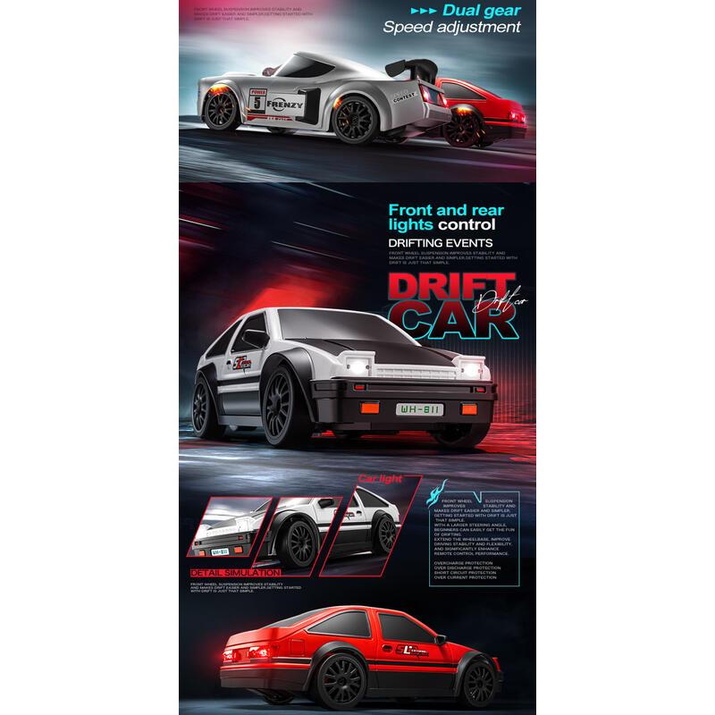 Product Introduction of รถแข่งดริฟท์ RC, สเกล 1/24, GTR AE86 และ Ford Mustang สไตล์สปอร์ต, รีโมทคอนโทรล, 4wd ร  ถ  บ  ั  ง  ค  ั  บ  ด  ร  ิ  ฟ rc  car remote  control  toys รถ  สไลด์  บังคับ รถไถคูโบต้าบังคับ รถ  บังคับ  หน้า  ยาว 48