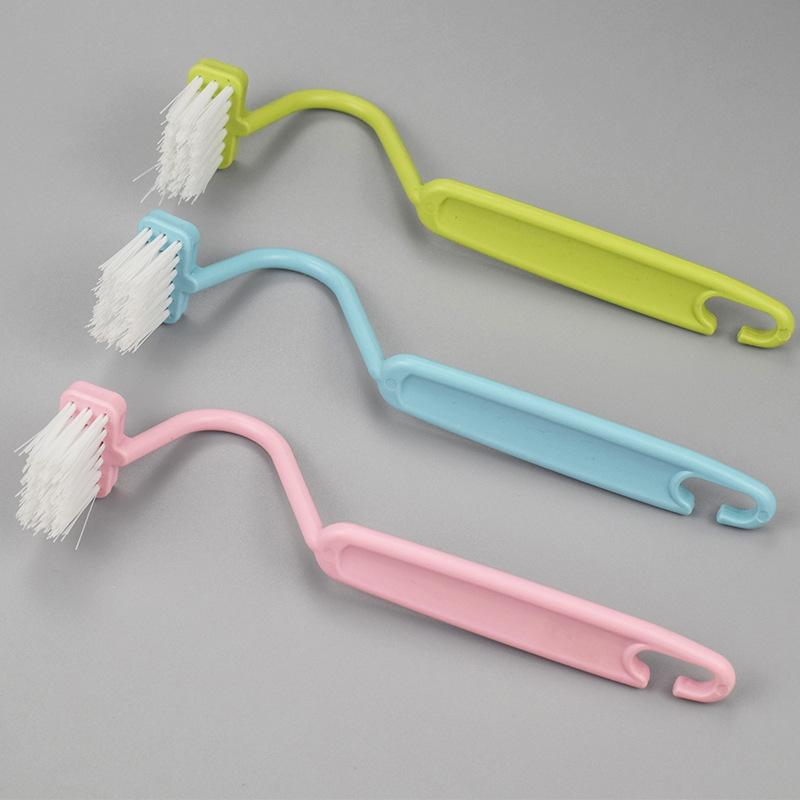 Bàn Chải Làm Sạch Nhà Vệ Sinh Hình Chữ S Máy Chà Sàn Wc Cầm Tay Góc Tay Cầm Uốn Cong 4