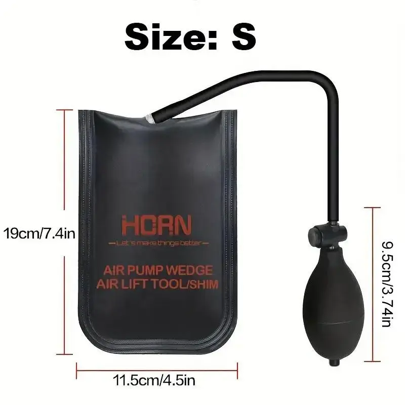 Window Installation Gass Bag Tools, Portable Door & Window Installation Positioning Air Cushion, Automotive Repair Auxiliary Positioning Tool, Vehicle, Car, Black 6