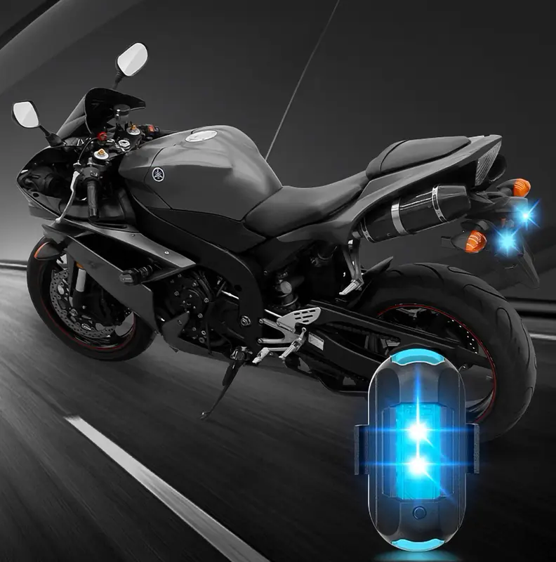 Đèn LED nháy 7 màu có điều khiển từ xa gắn trang trí xe máy, xe đạp, flycam... Sports Gắn Xe Đạp  Nam 5