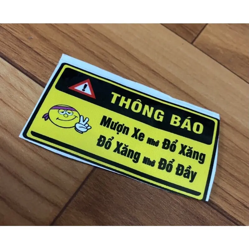 Tem cảnh báo đủ mẫu cực đẹp dán trang trí xe Sticker