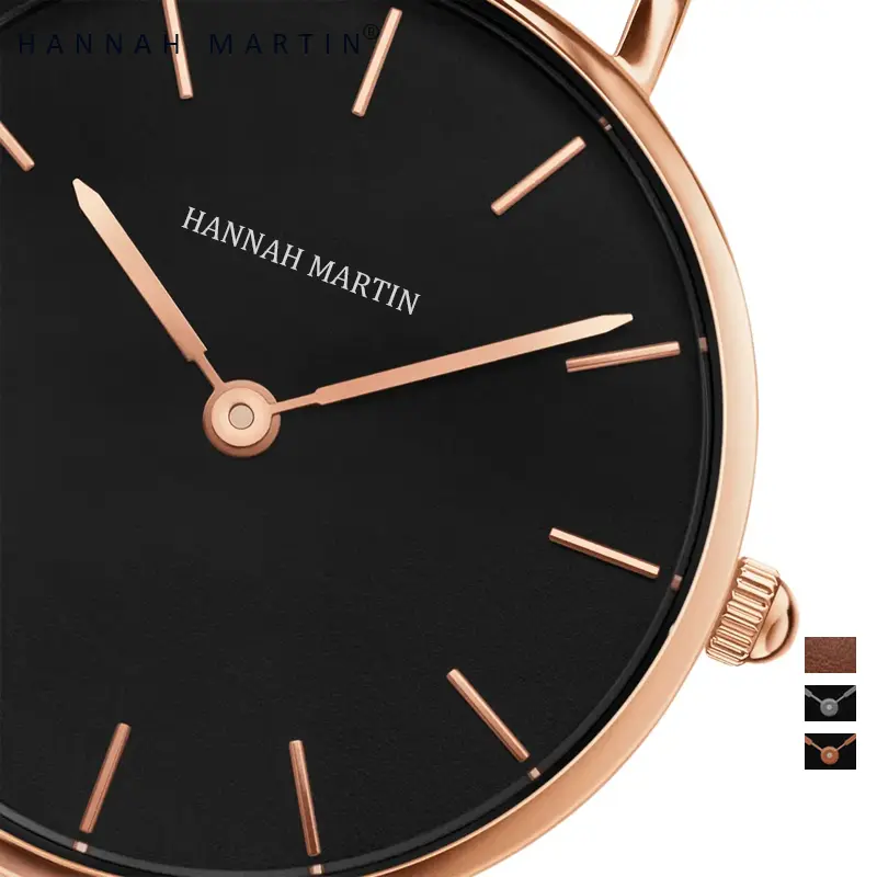 HANNAH MARTIN Jam Tangan Wanita Sangat tipis 100% Original  CH36-FH hadiah watches 5