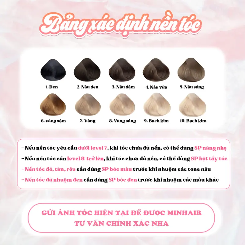 Thuốc nhuộm tóc Nâu, thuốc nhuôm tóc màu Nâu Cam tặng kèm oxy trợ dưỡng và bao tay 5