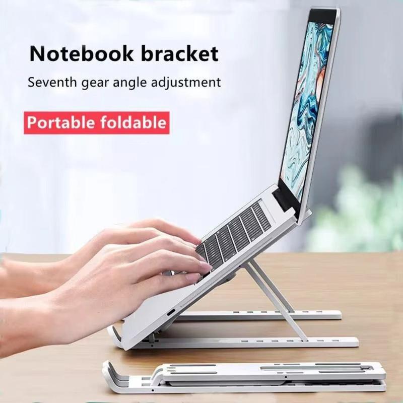 bythe Di động Phổ quát Giá đỡ laptop Có thể gập lại Không trượt Giá đỡ sổ tay Có thể điều chỉnh Đế làm mát laptop dành cho Laptop/Tablet/điện thoại