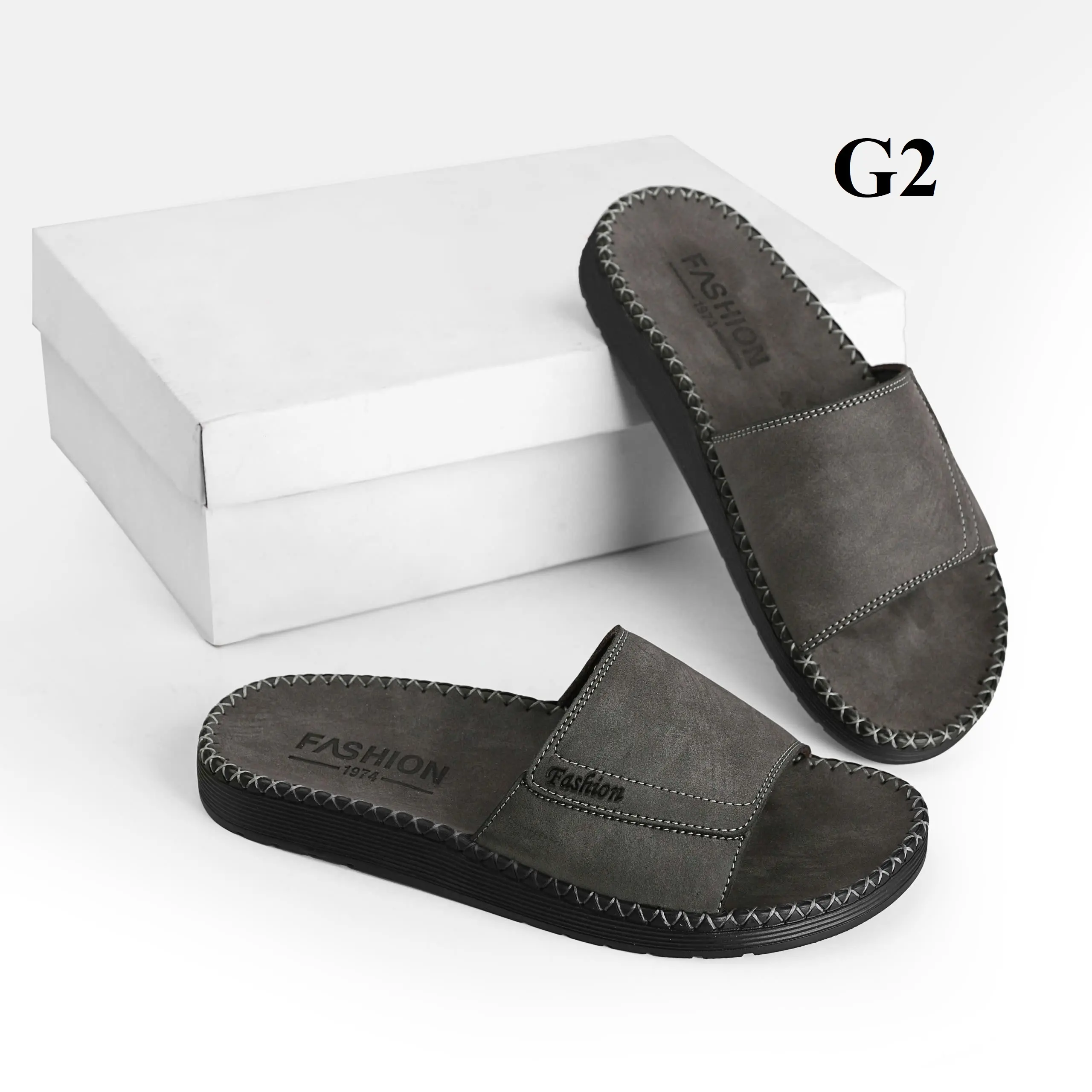 [MỞ BÁN LẤY LƯỢT BÁN] dép quai ngang da sáp nam Fashion, kiểu dáng trẻ trung, đế đúc liền khâu chỉ toàn bộ chắc chắn G2