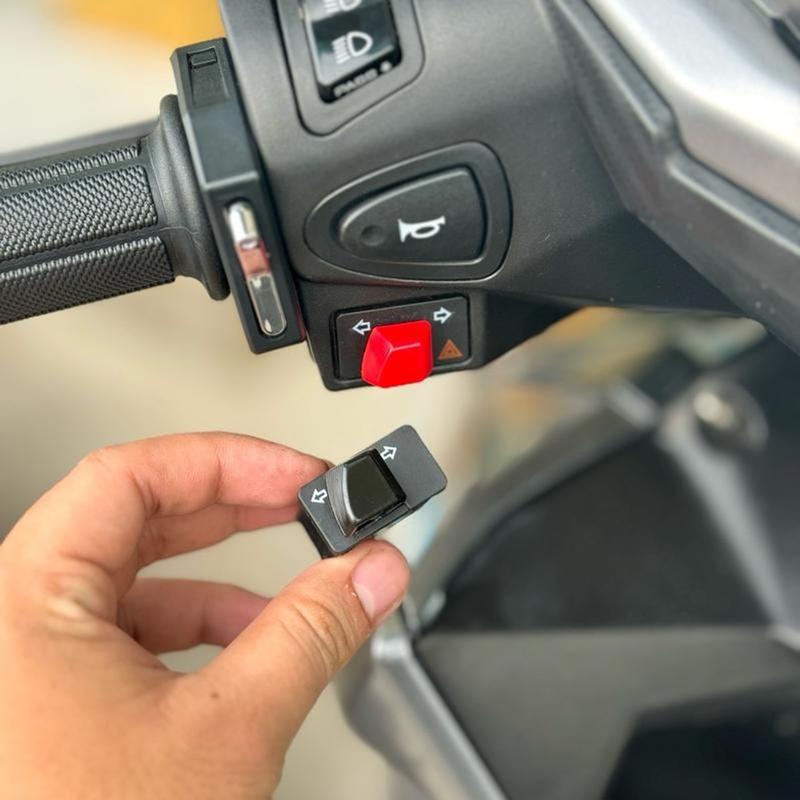  Nút Công Tắt Xi Nhan Tích Hợp HAZZA   HAZARD   Nháy Cùng Lúc 4 Bóng Xi Nhan Khẩn Cấp Cho Xe Máy 