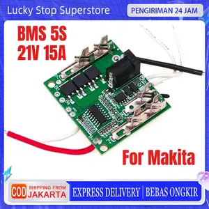 BMS 5S 21V 15A Modul MOS Baterai Impact Wrench 10 Cell Untuk Lxt 21v Baterai Lithium 18650