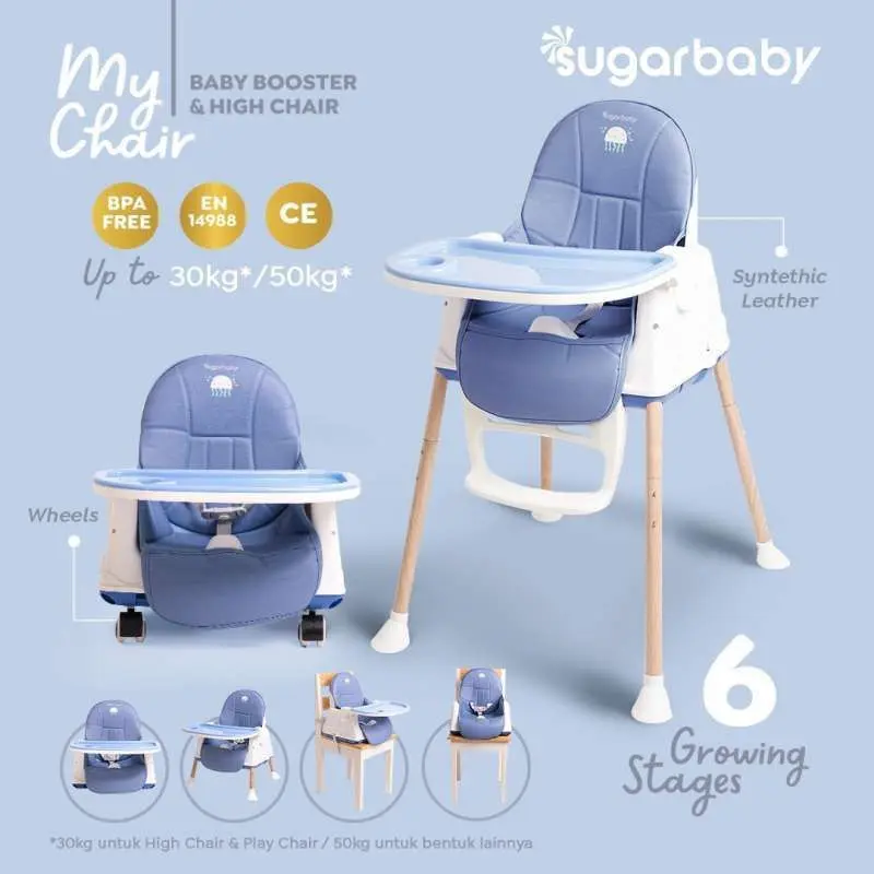 Sugarbaby My Chair (Baby Booster & High Chair) : 6 Growing Stages Empuk Kursi  Bayi baby  chair 0