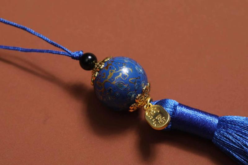 Product Introduction of Large Lacquer Tassel Pendant Phone Chain Lacquer Car Hanging Lacquer DIY Pendant New Chinese Style National Style Pendant 4