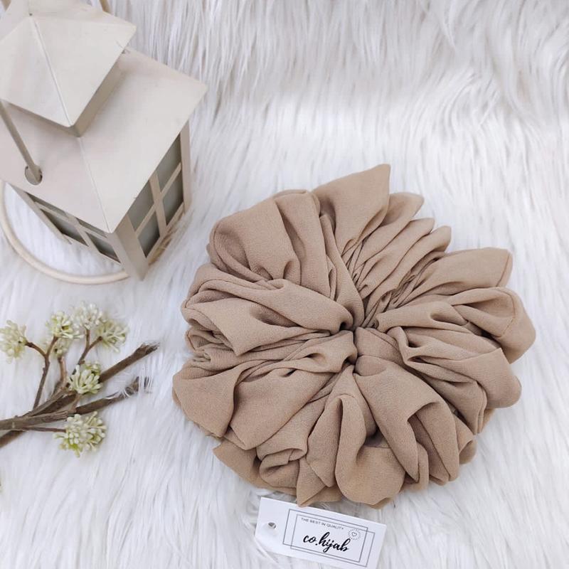 [ 2pcs ] Scrunchie Hijab Premium | Ikat Rambut Anti Pusing 5