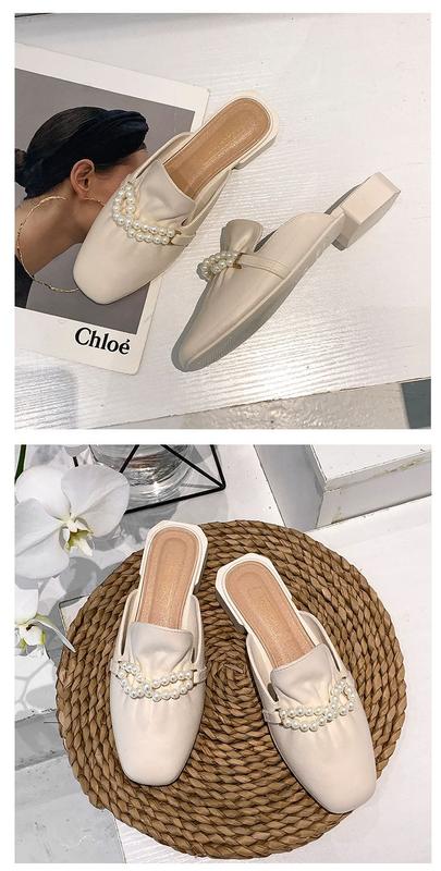Product Introduction of Women's Summer Fashionable Outdoor Slippers 2022 New Korean Style Internet Celebrity Ins Home Non-Slip Cute Trendy Closed Toe Half Slippers 21