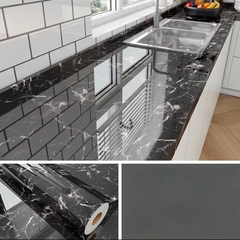  Giấy dán bếp tráng nhôm cao cấp  cuộn 60cm x 2m  chống dầu mỡ,chống nước,chịu nhiệt cao. 
