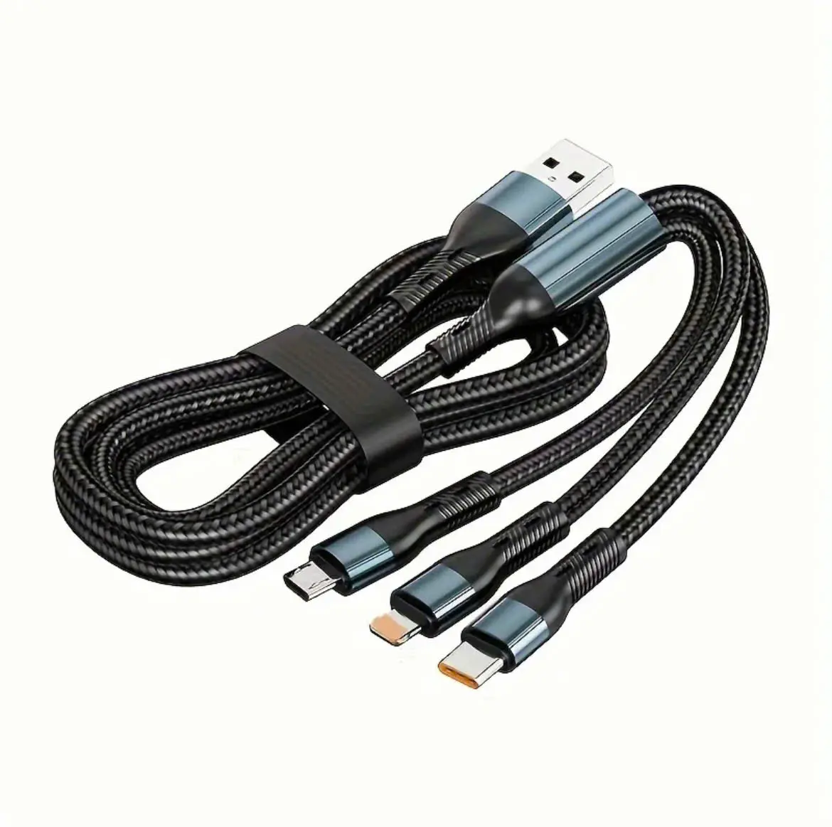 DS25 - Cáp sạc đa năng 3in1 120cm - cáp sạc nhanh USB, micro USB, type-C