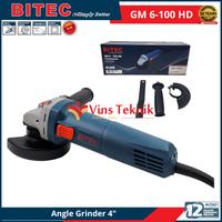 Gambar BITEC GM 6-100 HD Mesin Gerinda Listrik Angle Grinder 4" 100MM 540Watt GM6-100 dari Vins Teknik Bekasi Kota Bekasi 4 Tokopedia