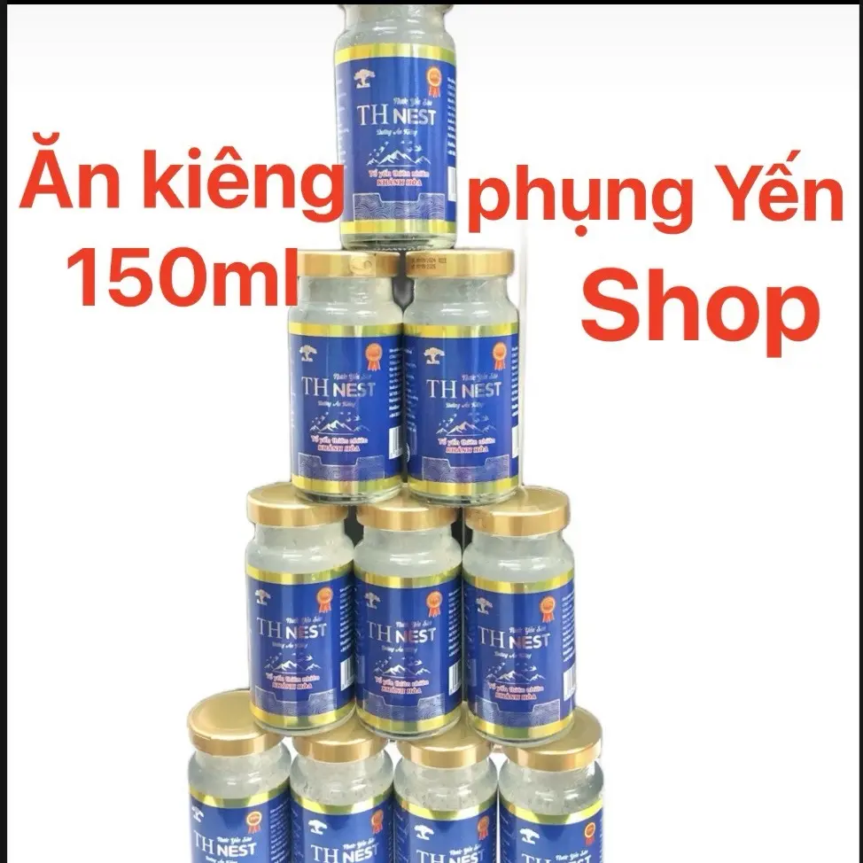 COMBO 20 LỌ NƯỚC YẾN SÀO ,ĐƯỜNG ĂN KIÊNG TH nest 39% YẾN SÀO -150 ML ( KHÔNG VỎ HỘP) SẢN PHẨM DÀNH CHO NGƯỜI ĂN KIÊNG, VÀ BỆNH TIỂU ĐƯỜNG. HƯƠNG LÁ DỨA.