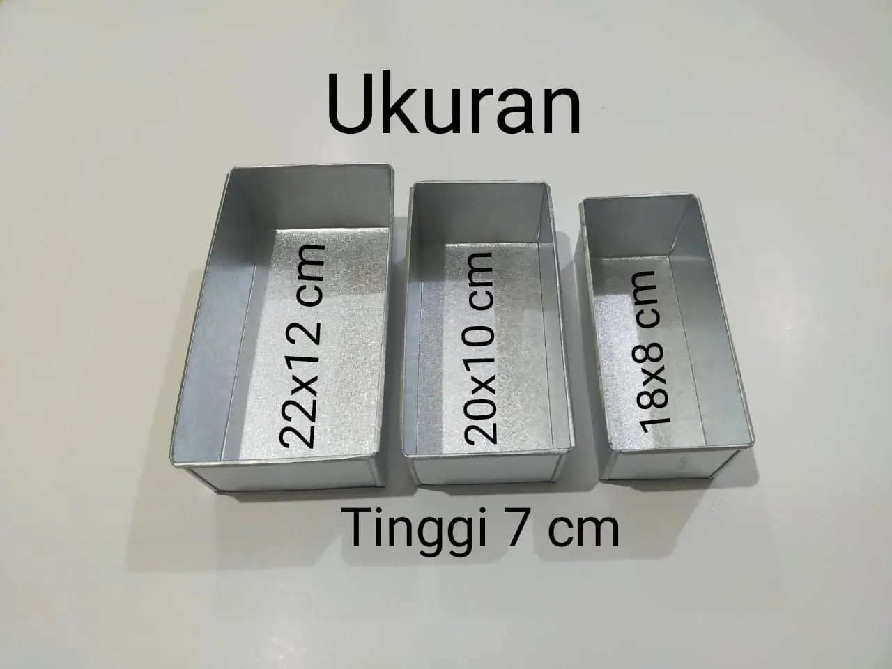 Loyang roti  tinggi 7 cm berbagai ukuran