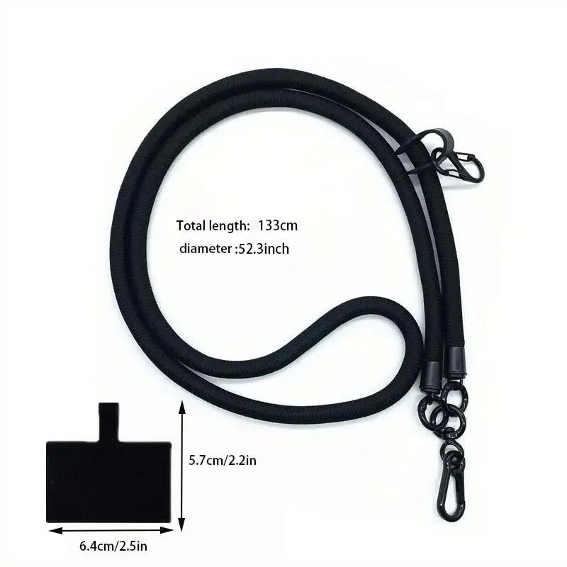 Solid Color Adjustable Phone Lanyard, 1 Count Practical Anti-lost Neck Lanyard, Portable Phone Strap for Men & Women Outdoor Use 1